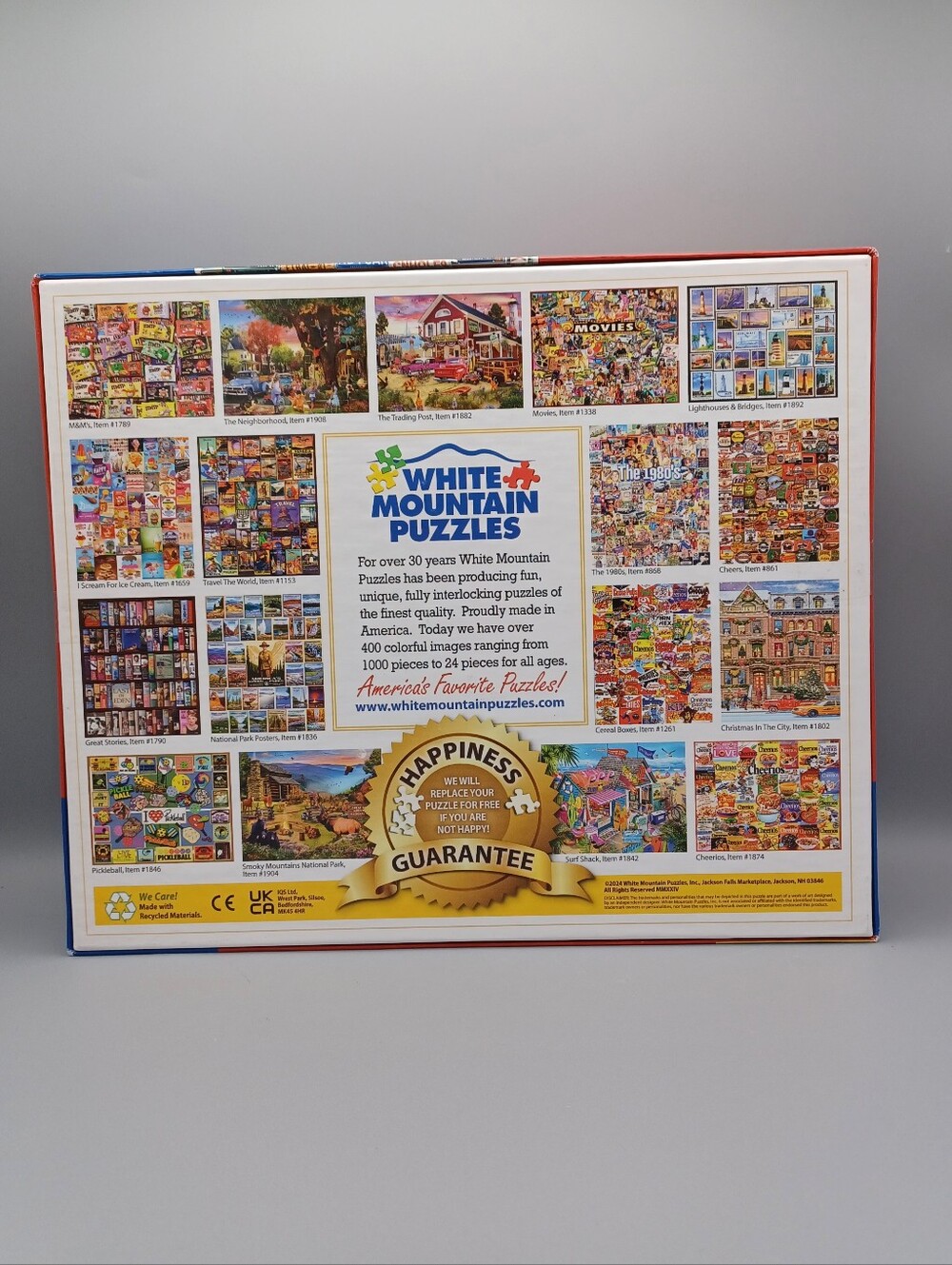 White Mountain Vanity Plates Puzzle Complete - Picture 14 of 14